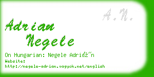 adrian negele business card